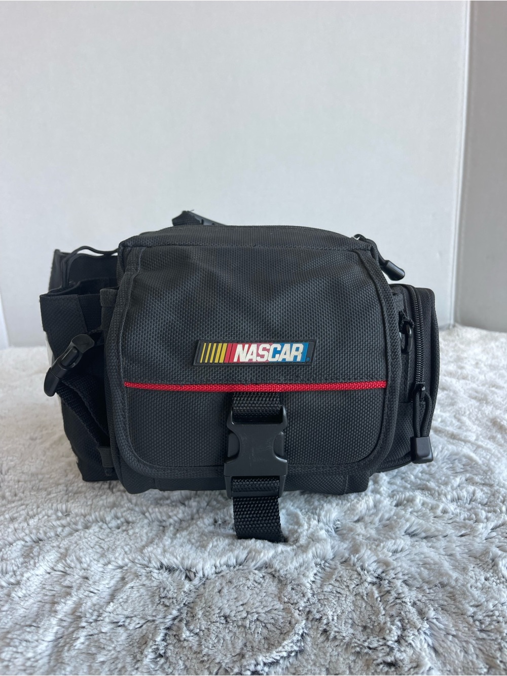 Vintage Nascar Camera Fanny Black Bag